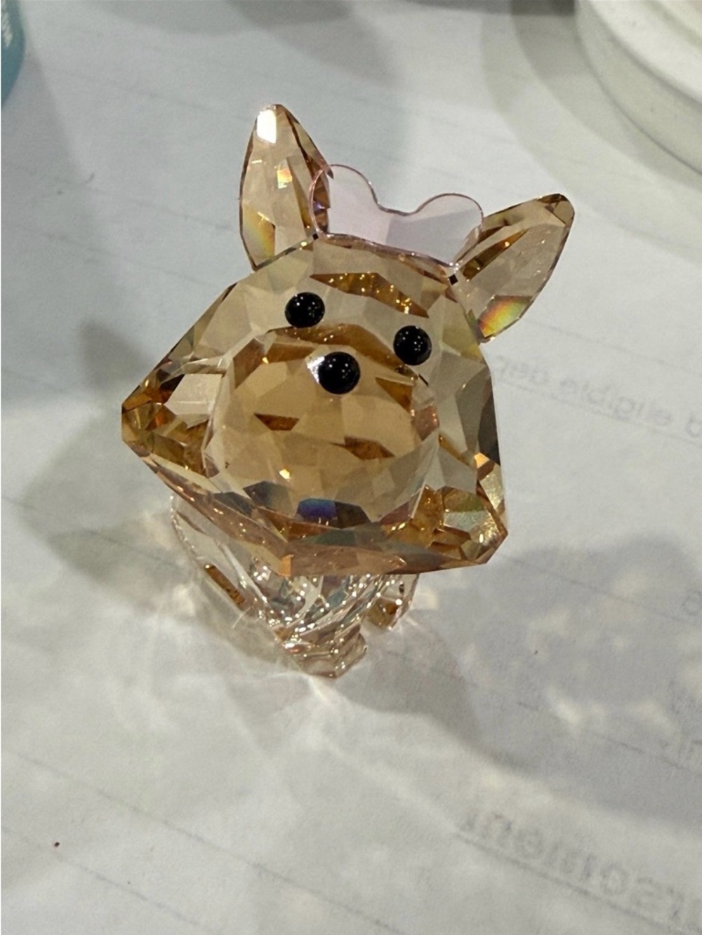 Swarovski Crystal Puppy – Dixie the Yorkshire Terrier Lovlots dog